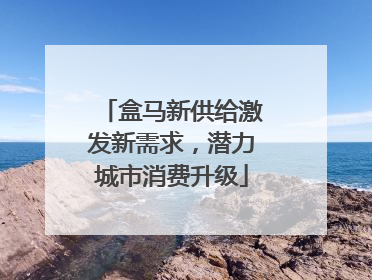 盒马新供给激发新需求，潜力城市消费升级